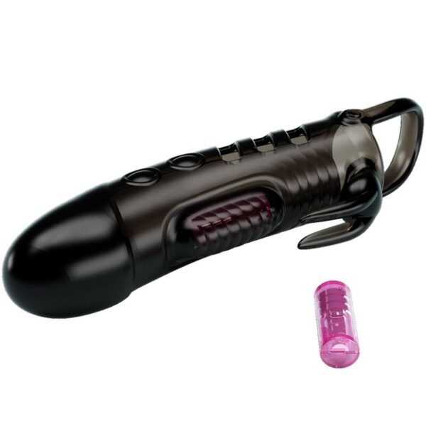 Pretty Love - Sloane Funda Pene Rabbit Negro - Imagen 3