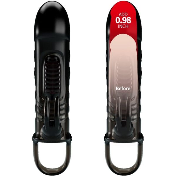 Pretty Love - Sloane Funda Pene Rabbit Negro - Imagen 2