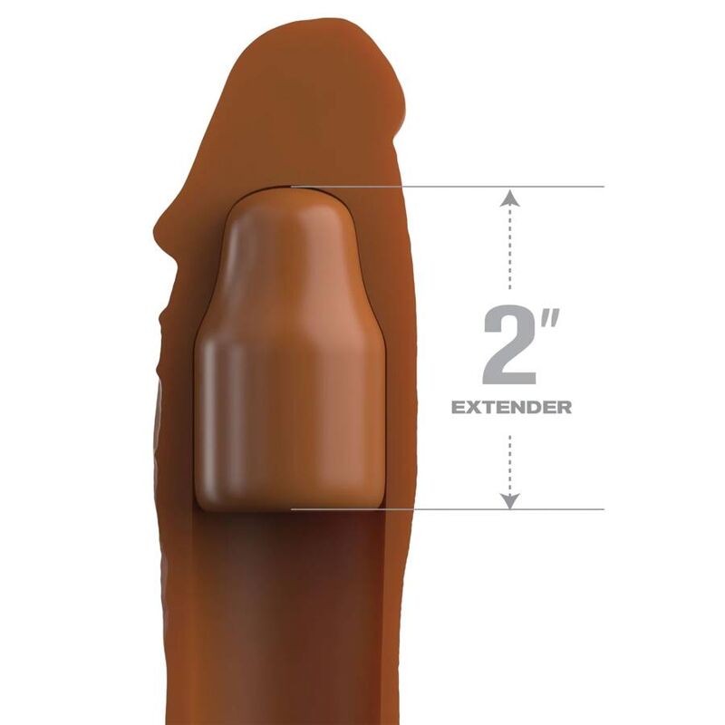 Fantasy X- Tensions - Pipedreams Sleeve 20,32 Cm + 5,00 Cm Inch Plug Caramel 2 32 Cm + 5