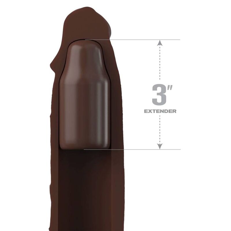 Fantasy X- Tensions - Pipedreams Sleeve 22,86 Cm + 7,62 Cm Plug Brown 2 86 Cm + 7