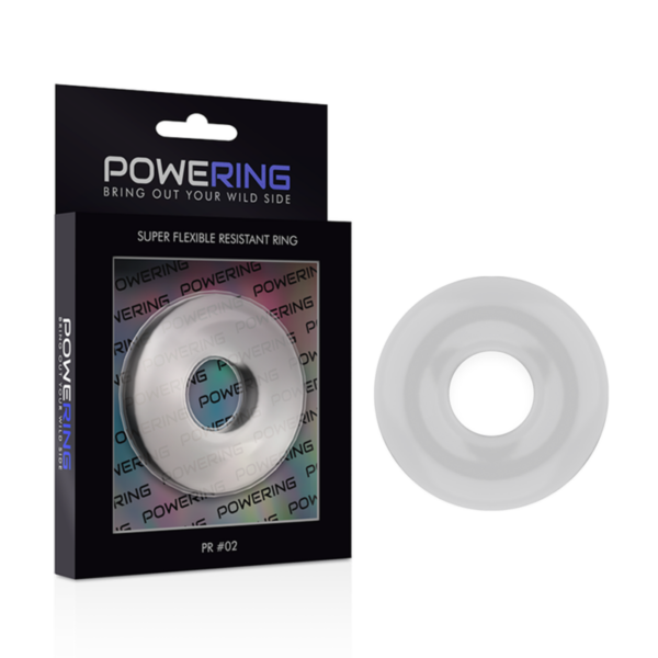 Powering - Super Flexible Y Resistente Anillo Pene  4.5Cm Clear - Imagen 6