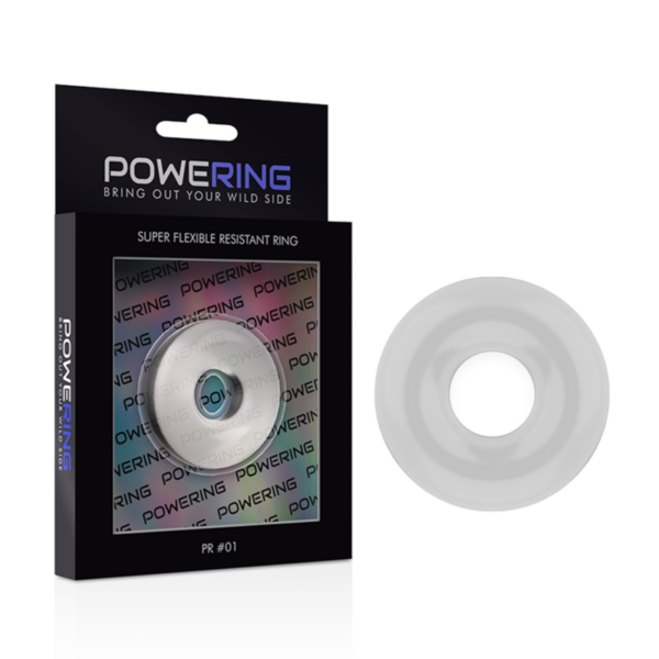 Powering - Super Flexible Y Resistente Anillo Pene  3.5Cm Clear - Imagen 6