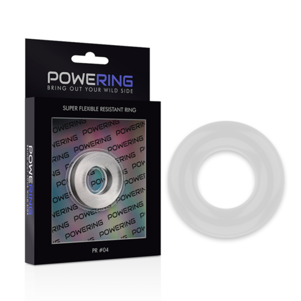 Powering - Super Flexible Y Resistente Anillo Pene  3.8Cm Pr04 Clear - Imagen 6