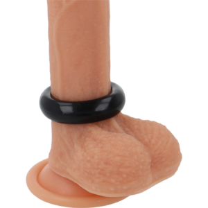 Powering - Super Flexible Y Resistente Anillo Pene  3.8cm Pr04 Negro