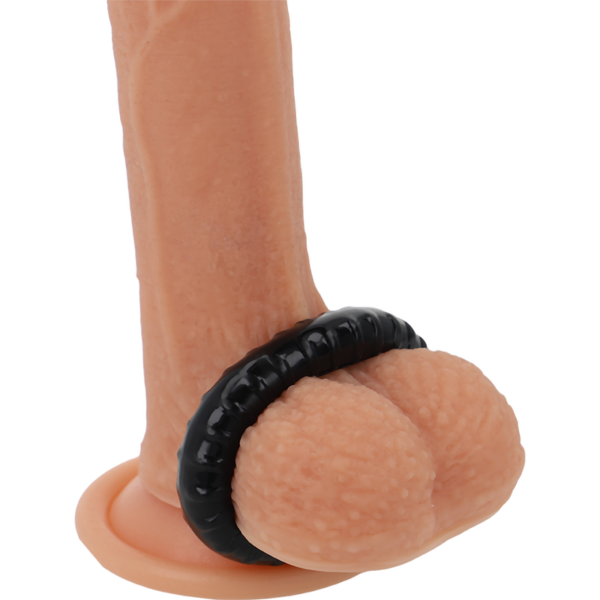 Powering - Super Flexible Y Resistente Anillo Pene  4.5Cm Pr07 Negro - Imagen 2
