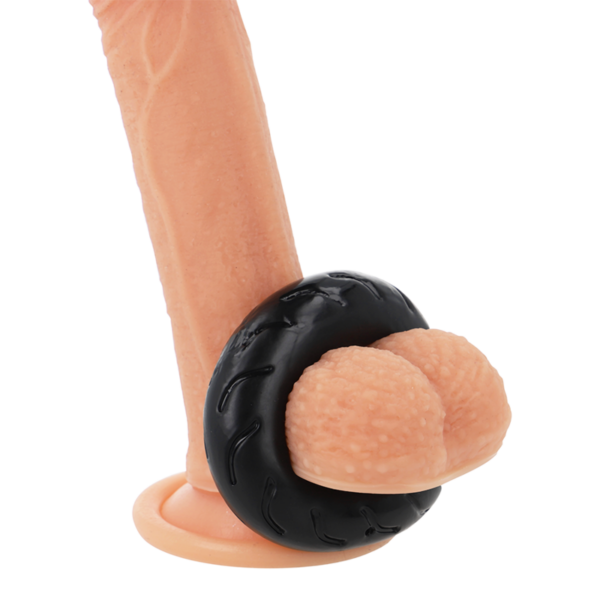 Powering - Super Flexible Y Resistente Anillo Pene  5Cm Pr08 Negro