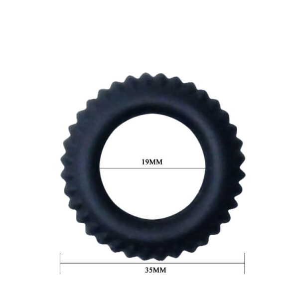 Baile - Titan Cockring Black 1.9 Cm - Imagen 4