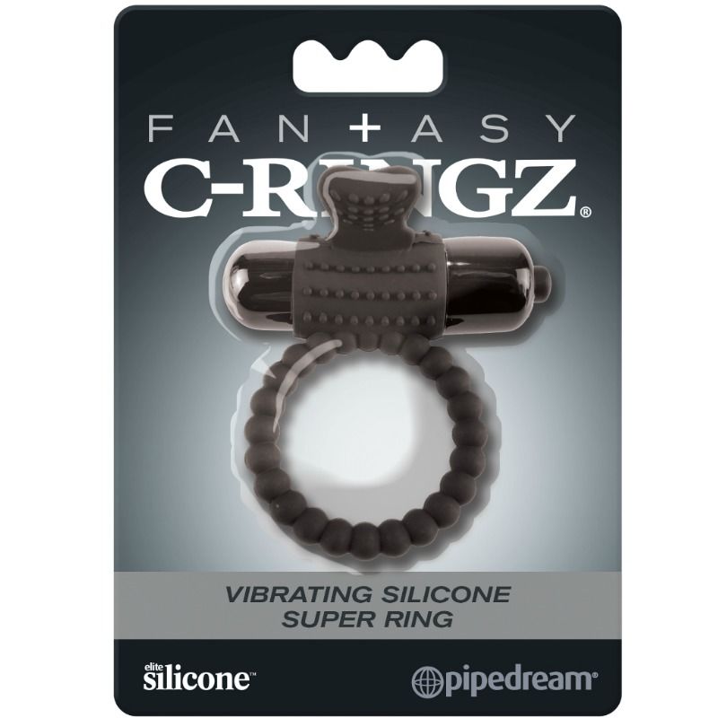 Fantasy C-Ringz - Anillo Vibrador De Silicona Negro 3 Fantasy C-Ringz - Anillo Vibrador De Silicona Negro - Imagen 3
