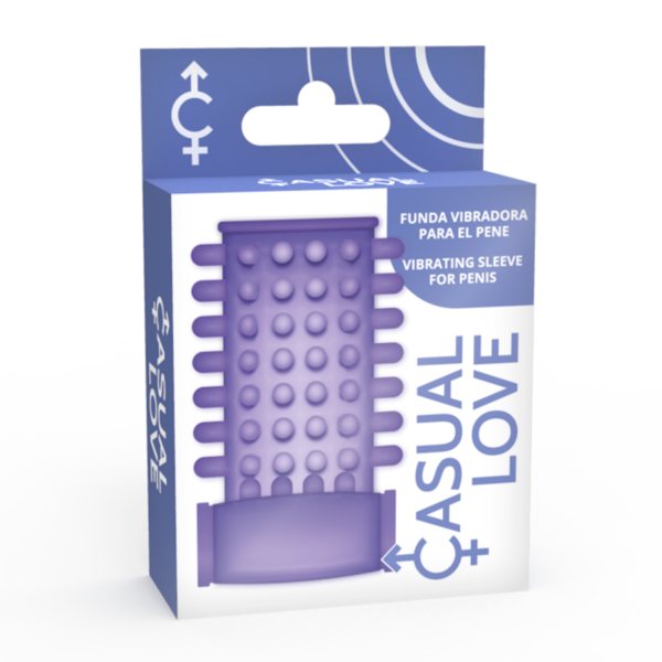 Casual Love - Ring Funda Pene Vibrador Lila - Imagen 5