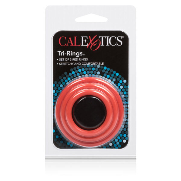 Calexotics - Set Tres Anillas Erección Rojo - Imagen 4