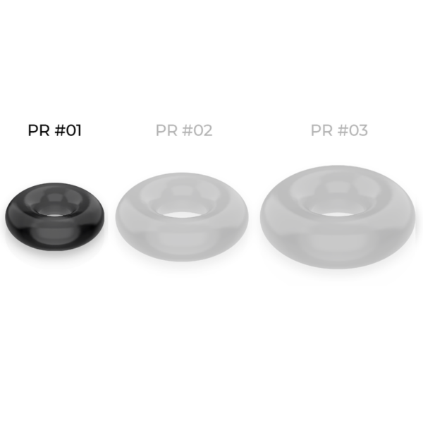 Powering - Super Flexible Y Resistente Anillo Pene  3.5Cm Negro - Imagen 4