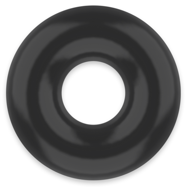 Powering - Super Flexible Y Resistente Anillo Pene  5Cm Pr03 Negro - Imagen 3