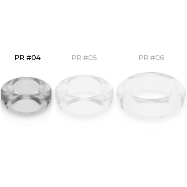 Powering - Super Flexible Y Resistente Anillo Pene  3.8Cm Pr04 Clear - Imagen 4