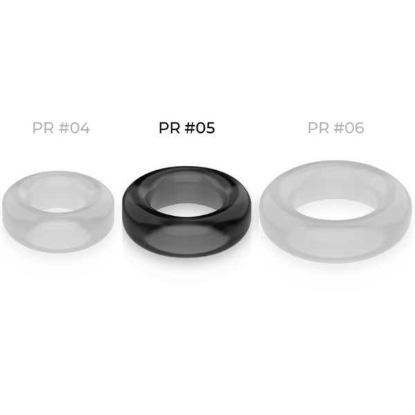 Powering - Super Flexible Y Resistente Anillo Pene  4.8Cm Pr05 Negro - Imagen 4