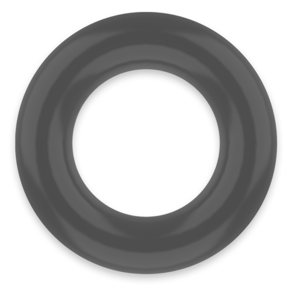 Powering - Super Flexible Y Resistente Anillo Pene  5.5Cm Pr06 Negro - Imagen 3