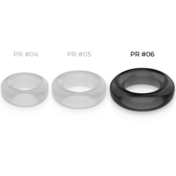 Powering - Super Flexible Y Resistente Anillo Pene  5.5Cm Pr06 Negro - Imagen 4