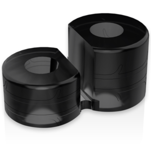 Powering - Super Flexible Y Resistente Anillo Pene Doble Pr09 Negro