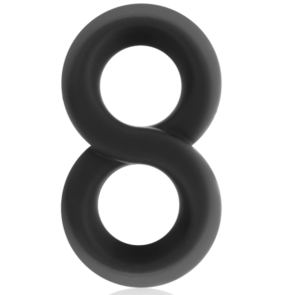 Powering - Super Flexible Y Resistente Anillo Pene Y Testiculos  Pr12  Negro - Imagen 2