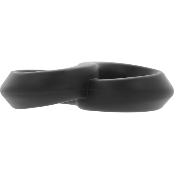 Powering - Super Flexible Y Resistente Anillo Pene Y Testiculos  Pr12  Negro - Imagen 5