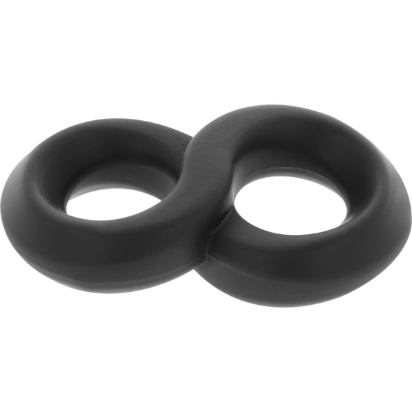 Powering - Super Flexible Y Resistente Anillo Pene Y Testiculos  Pr12  Negro - Imagen 6