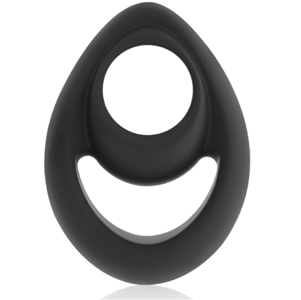 Powering - Super Flexible Y Resistente Anillo Pene Y Testiculos  Pr14  Negro