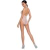 Passion - Woman Bs087 Bodystocking Blanco Talla Unica - Imagen 2