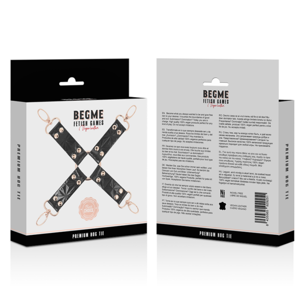 Begme - Black Edition Hog Tie Cuero Vegano - Imagen 5