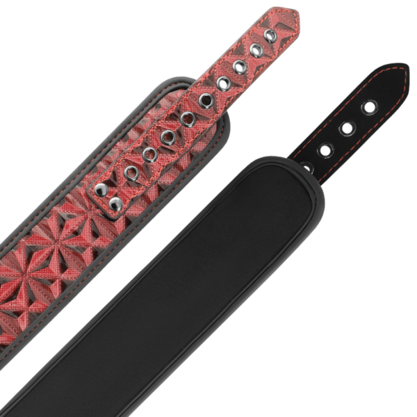 Begme - Red Edition Collar Con Cadenas Y Pinzas Pezones Con Forro De Neopreno - Imagen 3