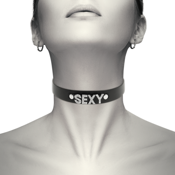 Coquette Chic Desire - Choker Cuero Vegano Sexy - Imagen 2