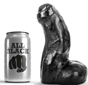 All Black - Realistic Dong Negro 17 Cm