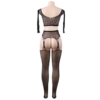 Queen Lingerie - Bodystocking Top Manga Larga S/l - Imagen 6