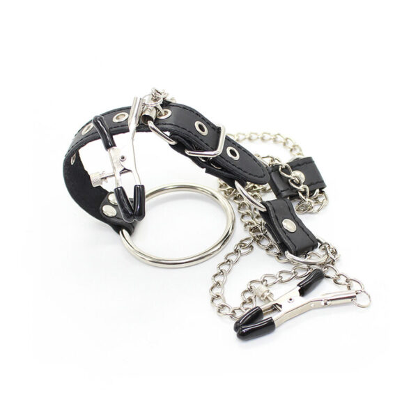 Ohmama Fetish - Pinzas Pezones Con Cadenas Y Anillo Pene - Imagen 6