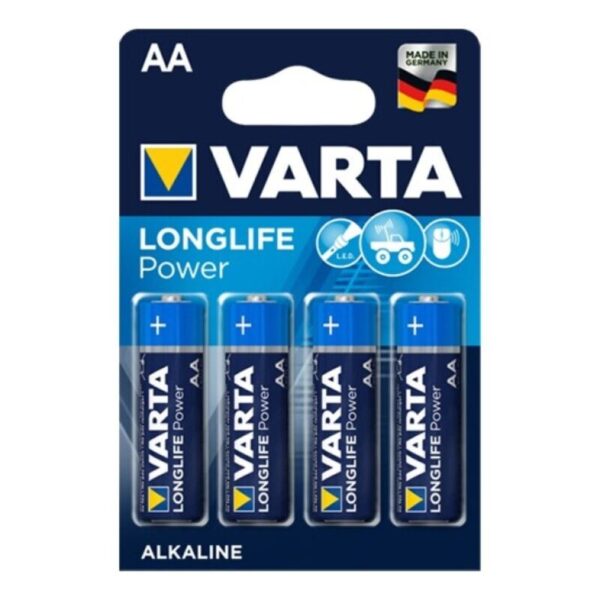 Varta - Longlife Power Pila Alcalina Aa Lr6 Blister*4