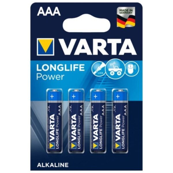 Varta - Longlife Power Pila Alcalina Aaa Lr03 Blister*4