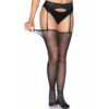 Leg Avenue - Medias Brillantes Con Liguero Talla Unica - Imagen 2