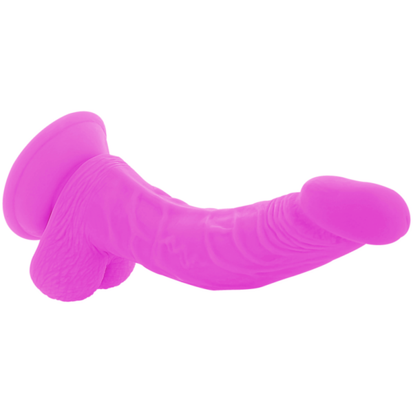 Diversia - Dildo Flexible Con Vibracion Lila 21.5 Cm -O- 4.5 Cm - Imagen 5