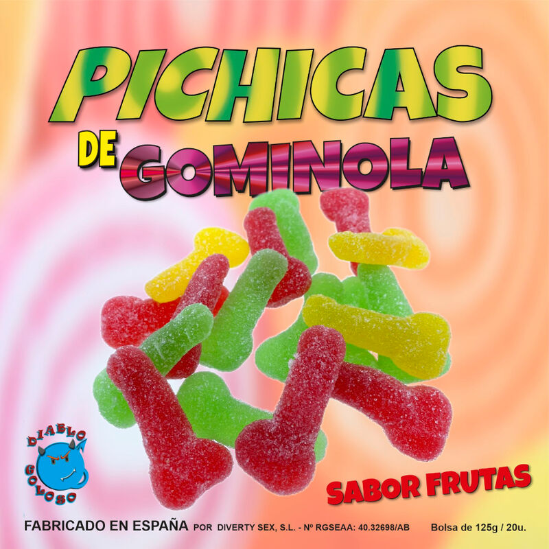 Diablo Goloso - Pichitas De Gominola Frutas Con Azucar 1 Diablo Goloso - Pichitas De Gominola Frutas Con Azucar
