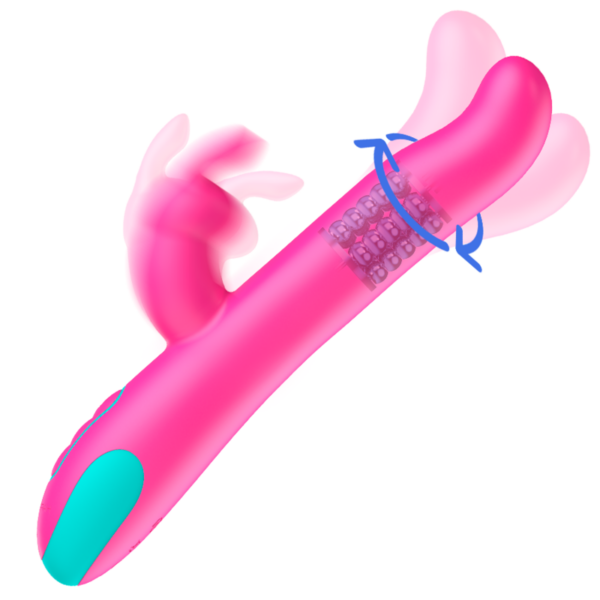 Happy Loky - Pluto Rabbit Vibrator &Amp; Rotator Compatible Con Watchme Wireless Technology - Imagen 3