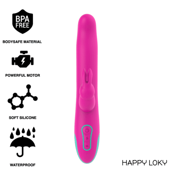Happy Loky - Pluto Rabbit Vibrator &Amp; Rotator Compatible Con Watchme Wireless Technology