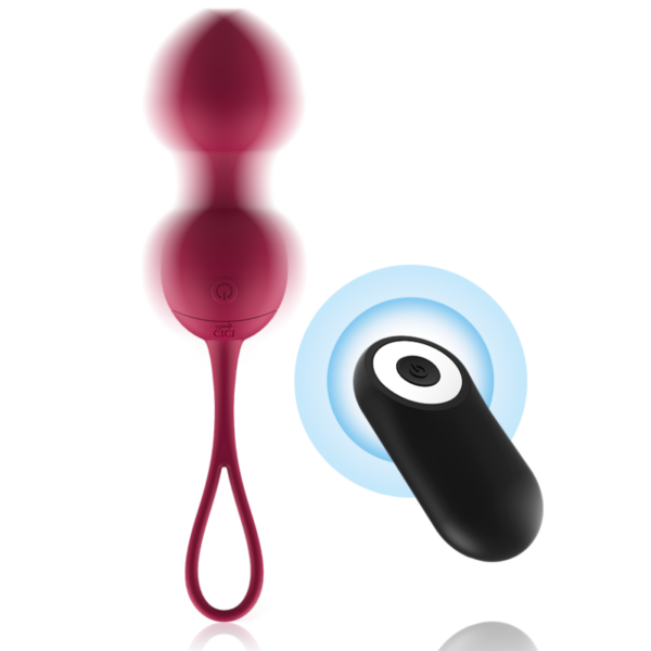 Cici Beauty - Premium Silicone 3 Vibrating Kegel Beads Remote Control - Imagen 3