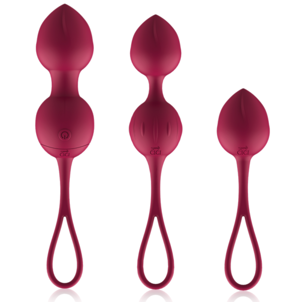 Cici Beauty - Premium Silicone 3 Vibrating Kegel Beads Remote Control - Imagen 4