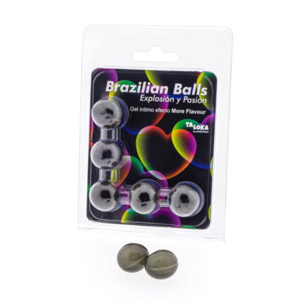 Taloka - Brazilian Balls Gel Excitante Efecto More Flavour 5 Bolas