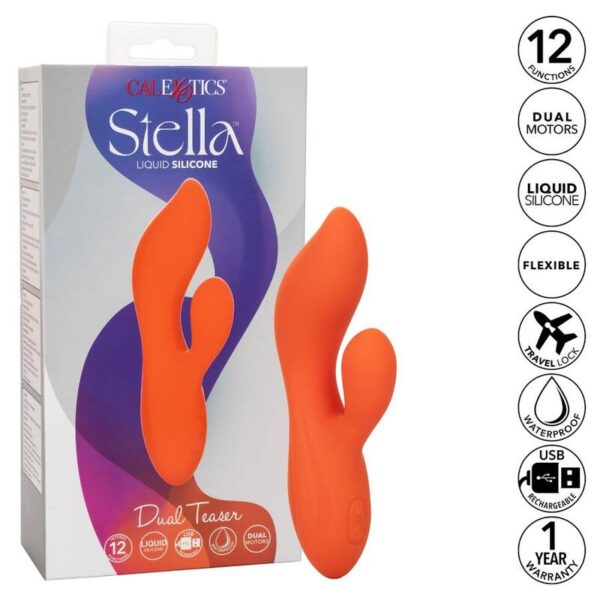 California Exotics Stella Dual Teaser Naranja
