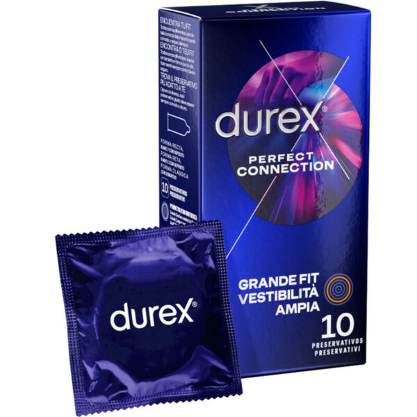 Durex - Perfect Connection Extra Lubricacion Silicona 10 Unidades