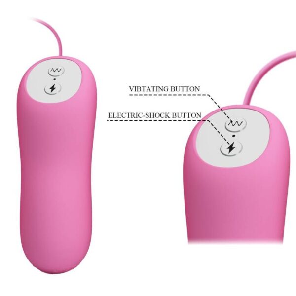 Pretty Love - Pinzas Con Vibración Y Eletroshock Rosa - Imagen 6