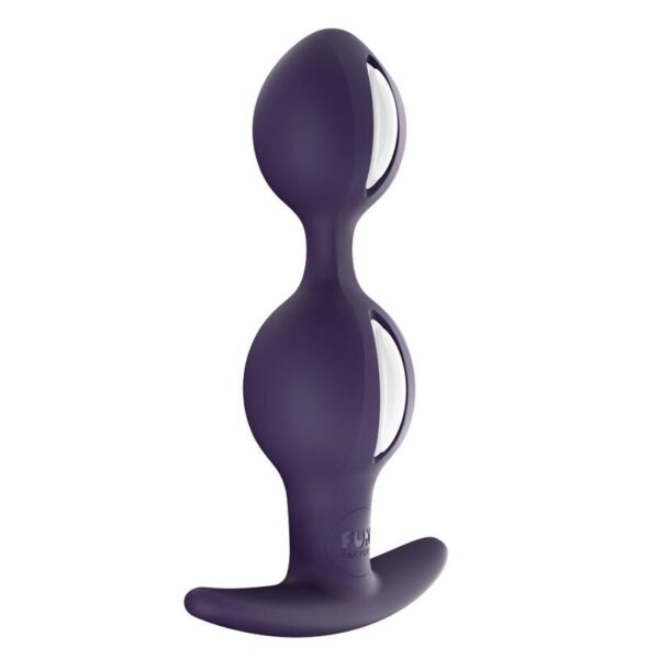 Fun Factory - B Balls Duo Blanco/Violeta Oscuro