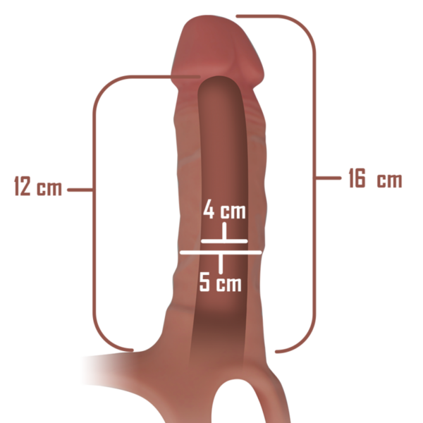 Intense - Arnés Hueco Con Dildo Silicona 16 X 3.5 Cm - Imagen 5