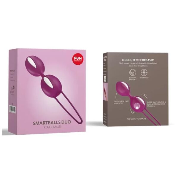 Fun Factory - Smartballs Duo Bolas Pelvicas Blanco/Uva - Imagen 3