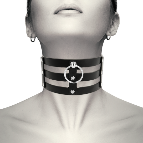 Coquette Chic Desire - Choker Cuero Vegano Estilo Fetish - Imagen 2