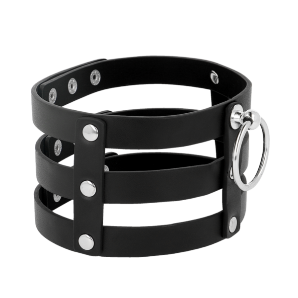 Coquette Chic Desire - Choker Cuero Vegano Estilo Fetish - Imagen 3